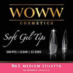 Woww Cosmetics Tipsuri unghii false 240 bucăți 5443