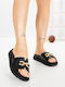 Sandale Casual Damă Flatforme Negre