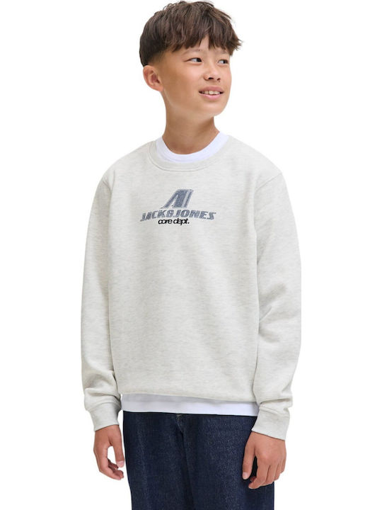 Jack & Jones Παιδικό Φούτερ White Melange Tier ...