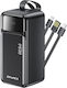 Awei PA-107 Power Bank 50000mAh 22.5W with 2 USB-A Output Ports and USB-C Power Delivery Port Black