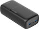 Deltaco PB-C1011 Power Bank 27000mAh 22.5W With 2 USB-A Output Ports And USB-C Output Port Power Delivery Black