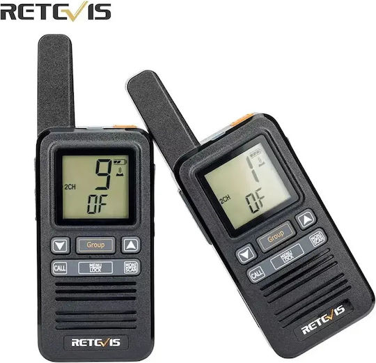 Retevis RB667 CB- und Zwei-Wege-Funkgeräte PMR mit Monochrom Anzeige Set 2 Stück