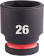 Milwaukee Pneumatic Socket with 1/2" Frame Host Diameter 26mm