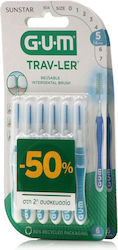 GUM Trav-ler Interdental Brushes with Handle 1....