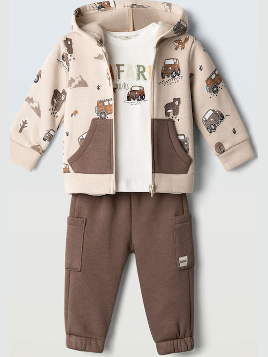 Hashtag Kinder Sweatpants Set Beige 3 Stück