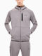 Men's Grey Hooded Jacket