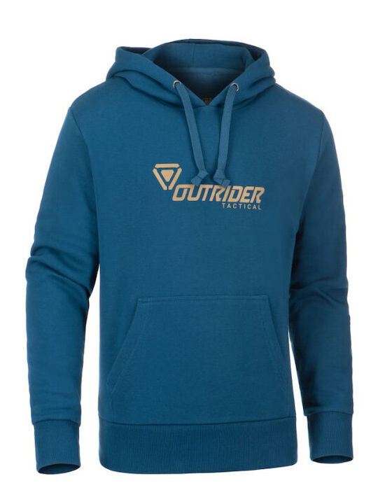 Outrider Tactical Ot Logo Суитшърт Син с Качулка