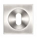 Square Interior Door Rosette Metal Insert Simple Key Satin Finish