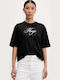 Damen T-Shirt Schwarz