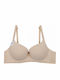 Beige Büstenhalter mit leichter Polsterung & Bügel