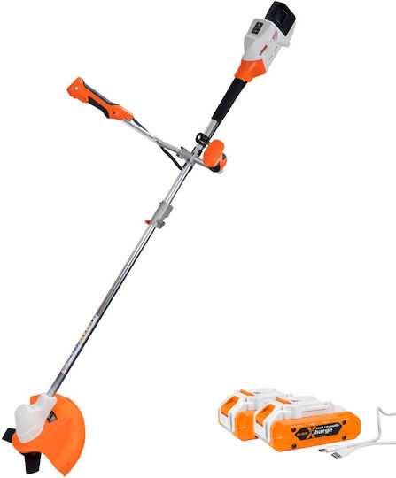 Ruris 3044e – Tăietoare De Iarbă Brushless 2x20v 300 Mm Linie 255 Mm Lamă 2 Baterii Incluse
