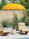 Hanging Round Wooden Yellow Parasol Φ2.6xH2.6m