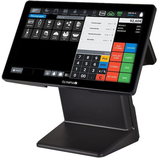 Olympia Kasse T400 Ohne Kundenbildschirm Schwarze