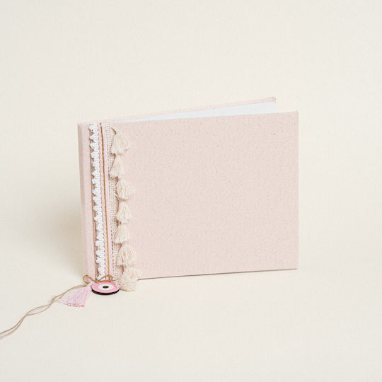Beauty Home Hochzeitswunschbücher Rosa Gold Lurex Stehend