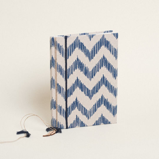 Beauty Home Hochzeitswunschbücher Blau Zickzack Stehend