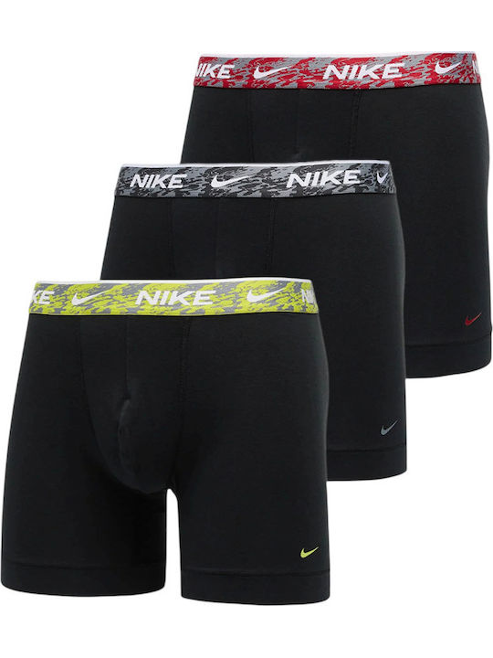 Nike 0000ke1007-067 Ανδρικά Μποξεράκια Μαύρο 3Pack