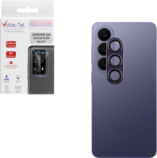 Volte-Tel Glass Cover Camera Protection Tempered Glass Purple for Samsung S26 5g/s26 Plus 5g