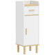 HomCom Badezimmerschrank 32,5x29,5x91cm Eiche