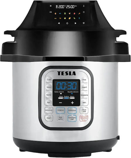 Tesla Мултикукър 1500W с Капацитет 6lt Сив