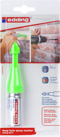 Μαρκαδορος Spray Μαυρο 8870 Deep Hole Edding