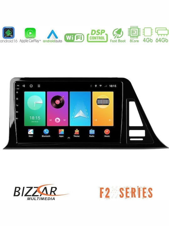Bizzar Car Audio System for Toyota C-HR 2017-2022 Bluetooth USB WiFi GPS Apple CarPlay Android Auto with 9" Touch Screen