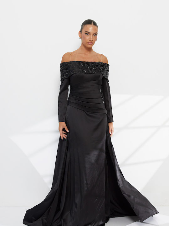 RichgirlBoudoir Maxi Вечерна Рокля Без Презрамк...