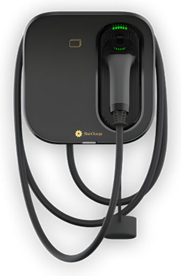 Star Charge Artemis Basic Монтиран на стена Еднофазен Зарядна станция 7.4kW с Вграден кабел Тип 2