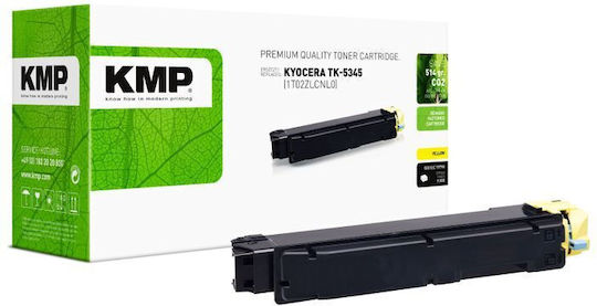 KMP Compatible Toner For Laser Printer Kyocera Tk-5345y 9000 Pages Yellow