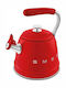 Smeg KönigHOFFER Rostfreier Stahl Teekanne Grau 2300ml