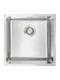 Deante Sink Υποκαθήμενος Νεροχύτης Inox Brushed Μ44xΠ44cm Γκρι
