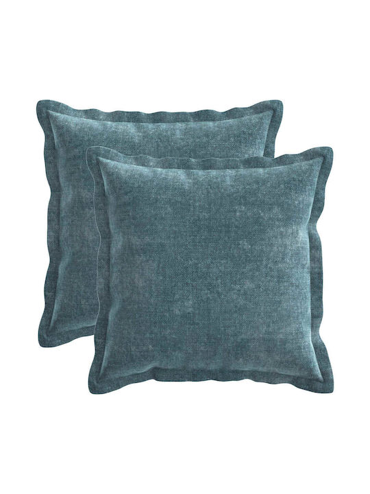 vidaXL Калъф За Възглавница Houten Син 30x30см