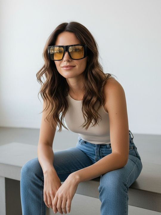 Max Air Women's Sunglasses with Black Frame and Black Lens SA021