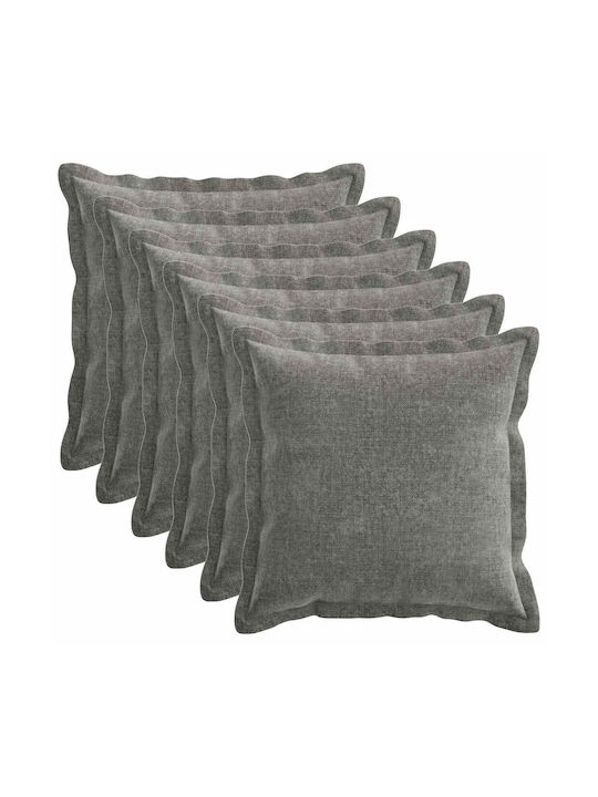 vidaXL Decorative Pillow Case Houten Dark Grey ...