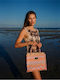 Caldera Geantă Dama Material Tote De Mână Multicolor