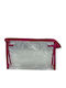 Transparent Toiletry Bag 25x15cm 4 Colours Fuchsia