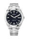 Edox Grand Ocean Ανδρικό Ρολόι 42mm Μπαταρίας με Ασημί Μεταλλικό Μπρασελέ