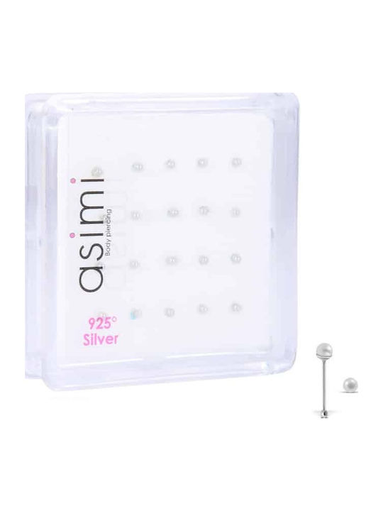 Asimi Body Piercing Mm 1 Обеца за нос от сребро