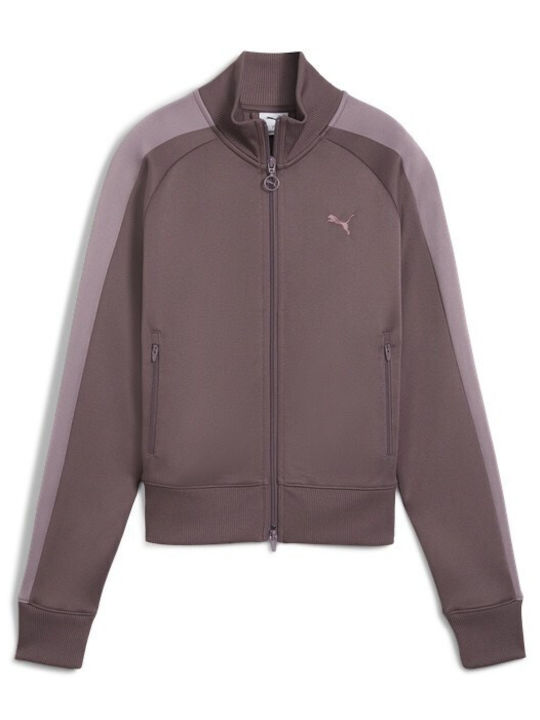PUMA T7 Always Дамска Жилетка Суитшърт Лилава