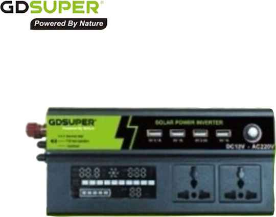 Gdsuper Car Power Inverter Modified Sinewave 2000W for Conversion 12V DC to 220V AC