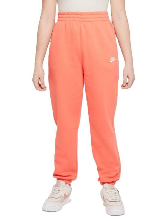 Nike Nsw Club Παιδικό Παντελόνι Φόρμας Ροζ