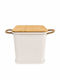 Metallic Storage Box with Lid Beige 31x31x32.5cm