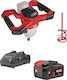 Flex Mxe 18.0 Ec + Battery Mixer 18V 2x5Ah with Mixing Attachment