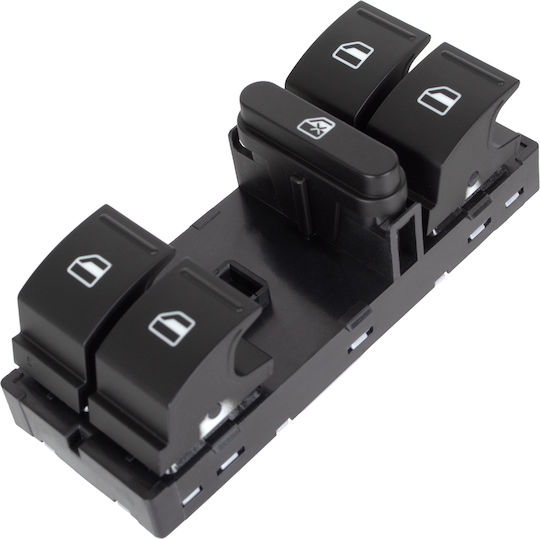 Skoda Octavia Ii 04-13 Electric Window Control Panel Green