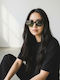 Max Air Women’s Sunglasses With Brown Tartaruga Horn-Rimmed Frame And Green Lens SA023