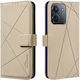 Binfen Color Xiaomi Redmi 15c 5g 4g Geometric Pattern Leather Wallet Case Beige