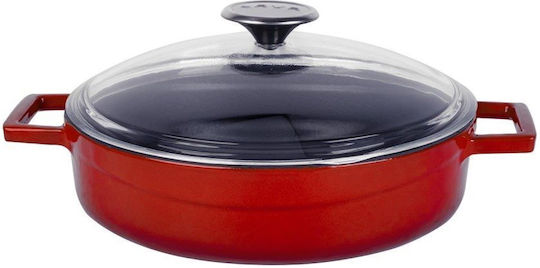 Lava Glaze Oală Joasă din Fontă 47lt / 24cm
