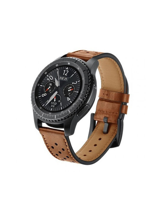 Λουράκι 22mm Γνήσιο Δέρμα Amazfit Bip 6 46mm Brown