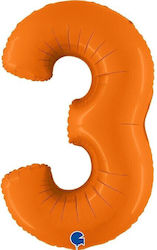 Luftballons Nummern Orange 100 Cm