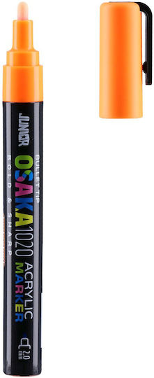 Junior Marker Acrilic Portocaliu Neon 2mm (Desene și Modele Diverse)