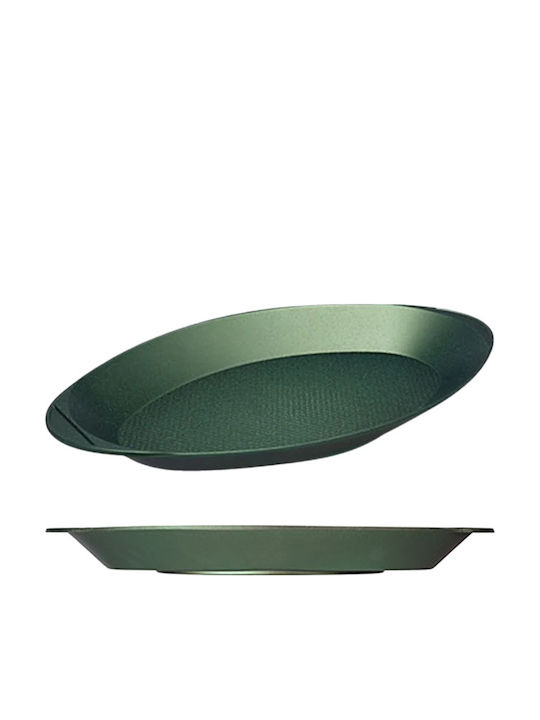 Ready Mr. Green Сервизна Чиния от Зелен Порцелан 46x26.5см